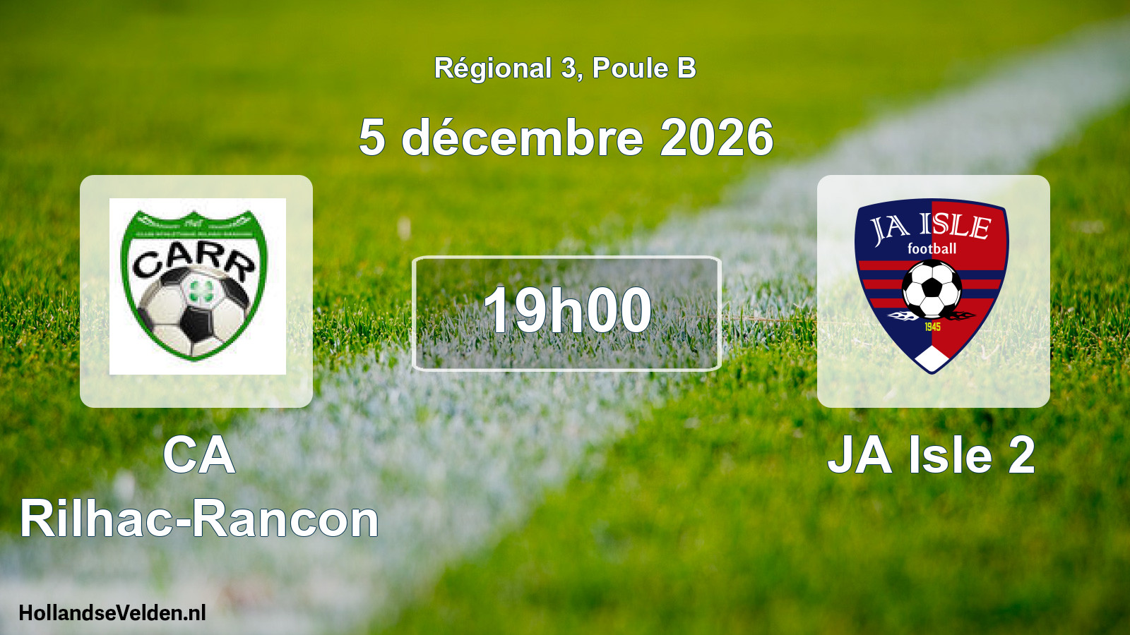 Match programmé: CA Rilhac-Rancon - JA Isle 2 (5 décembre 2026)