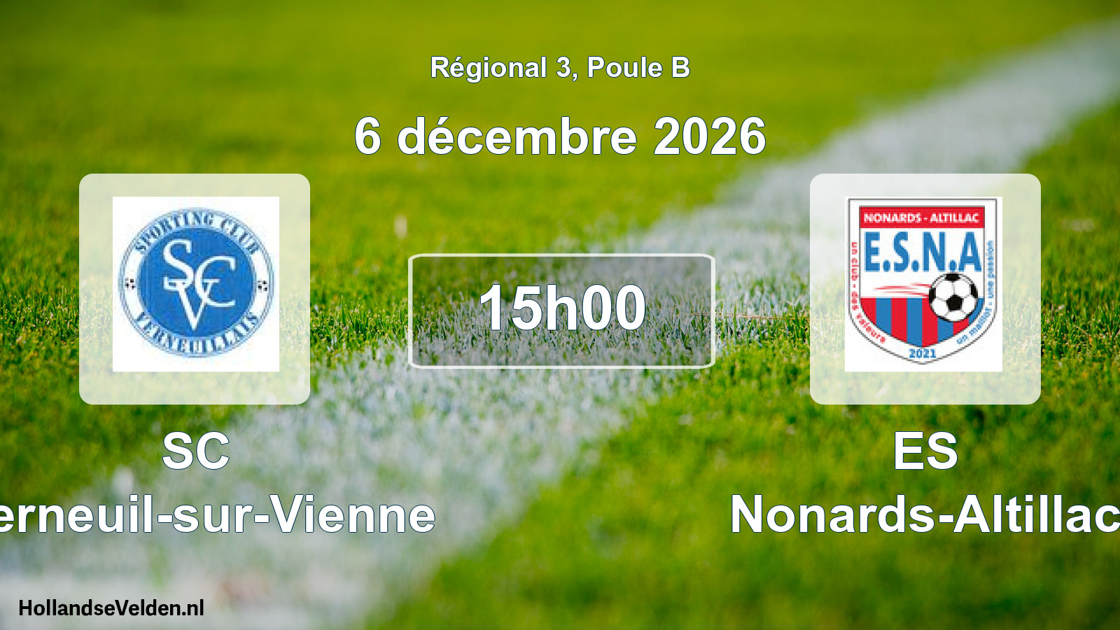 Scheduled Match: SC Verneuil-sur-Vienne - ES Nonards-Altillac (6 December 2026)