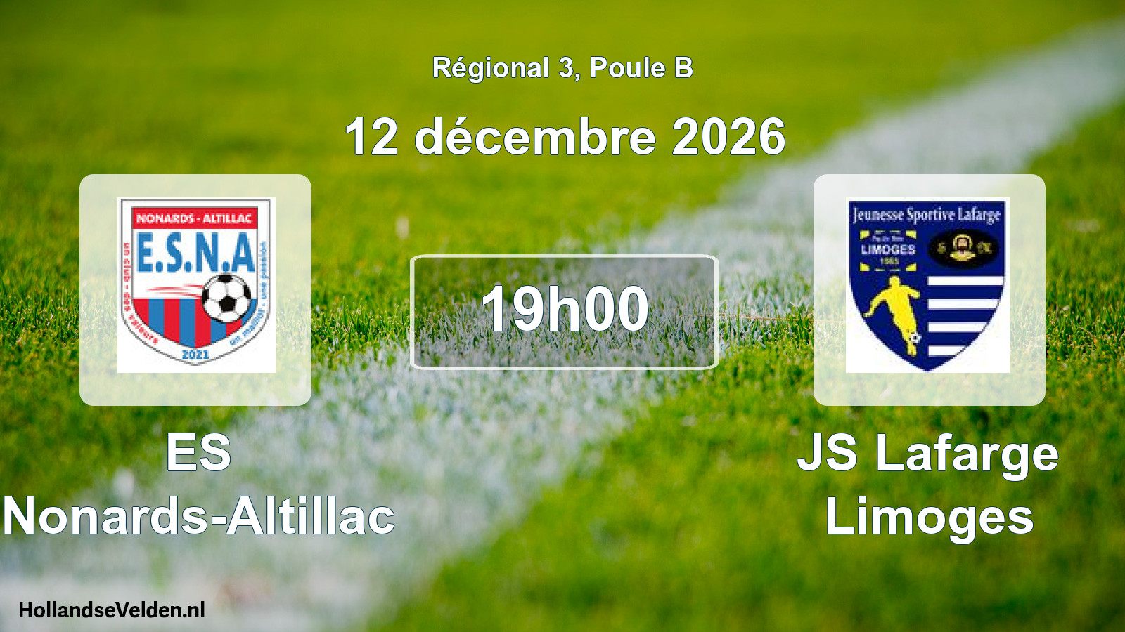 Scheduled Match: ES Nonards-Altillac - JS Lafarge Limoges (12 December 2026)