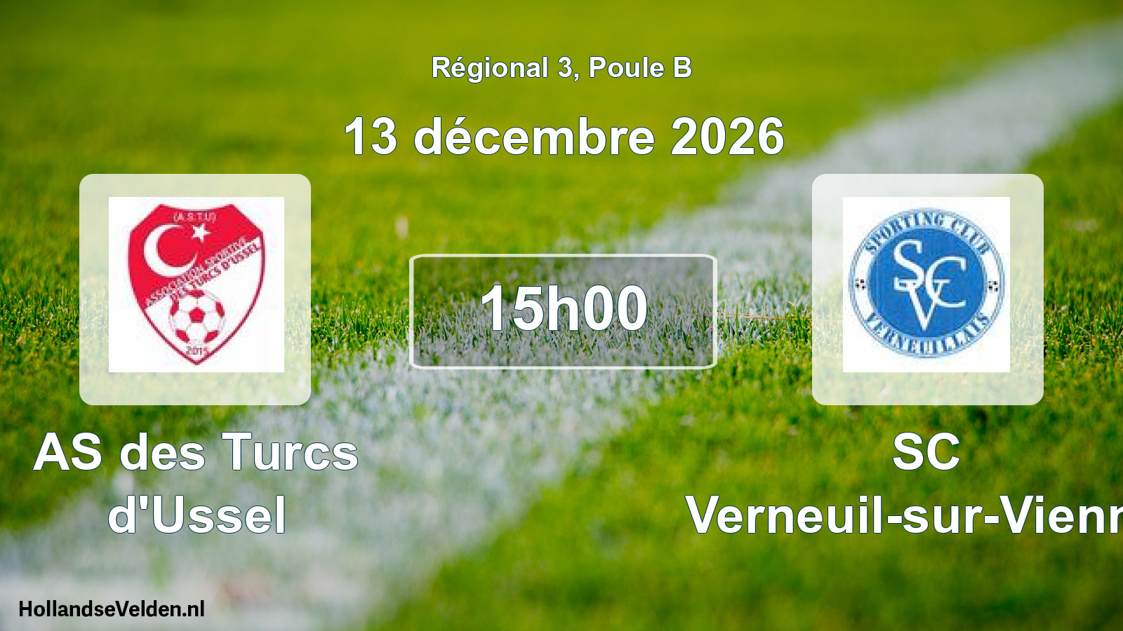 Scheduled Match: AS des Turcs d'Ussel - SC Verneuil-sur-Vienne (13 December 2026)