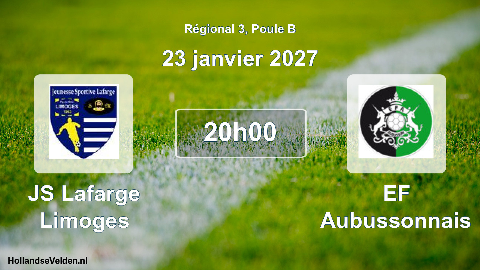 Scheduled Match: JS Lafarge Limoges - EF Aubussonnais (23 January 2027)