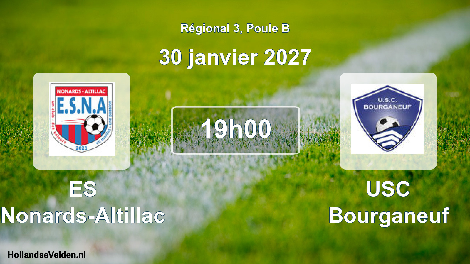 Match programmé: ES Nonards-Altillac - USC Bourganeuf (30 janvier 2027)