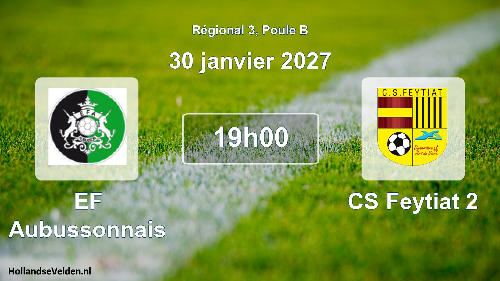 Geplande wedstrijd: EF Aubussonnais - CS Feytiat 2 (30 januari 2027)