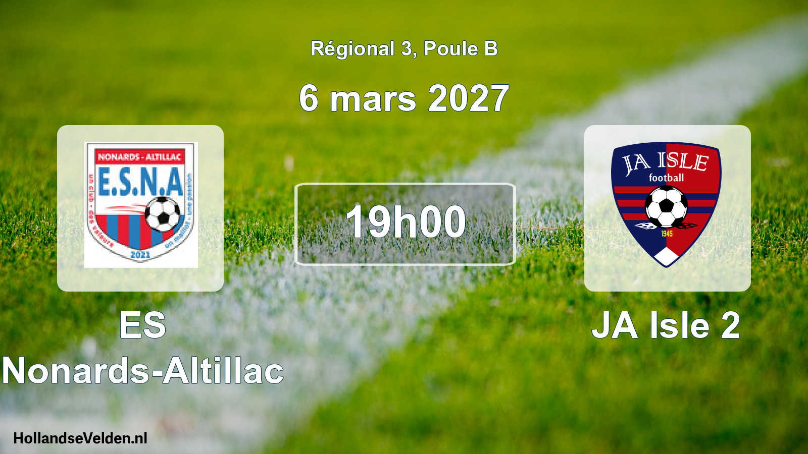 Scheduled Match: ES Nonards-Altillac - JA Isle 2 (6 March 2027)