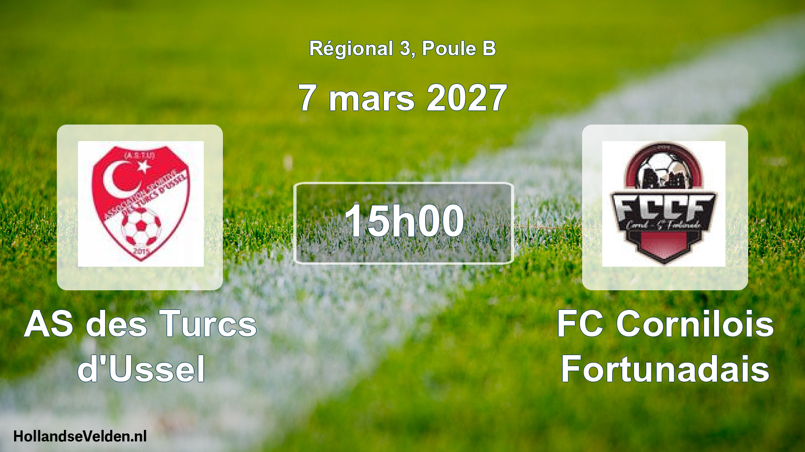 Scheduled Match: AS des Turcs d'Ussel - FC Cornilois Fortunadais (7 March 2027)