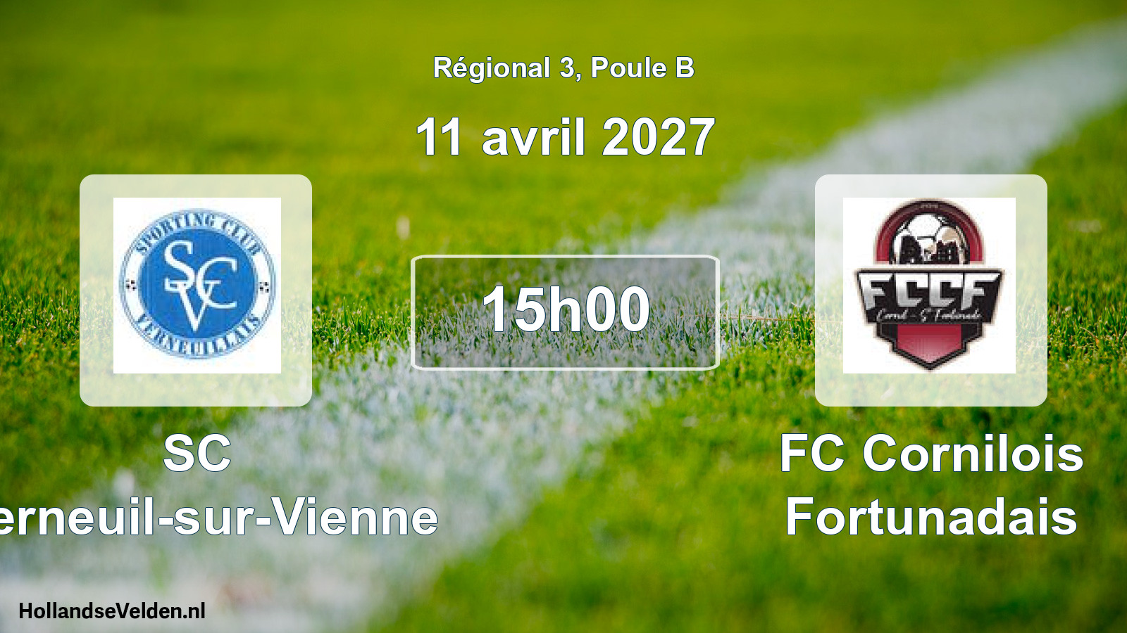 Scheduled Match: SC Verneuil-sur-Vienne - FC Cornilois Fortunadais (11 April 2027)