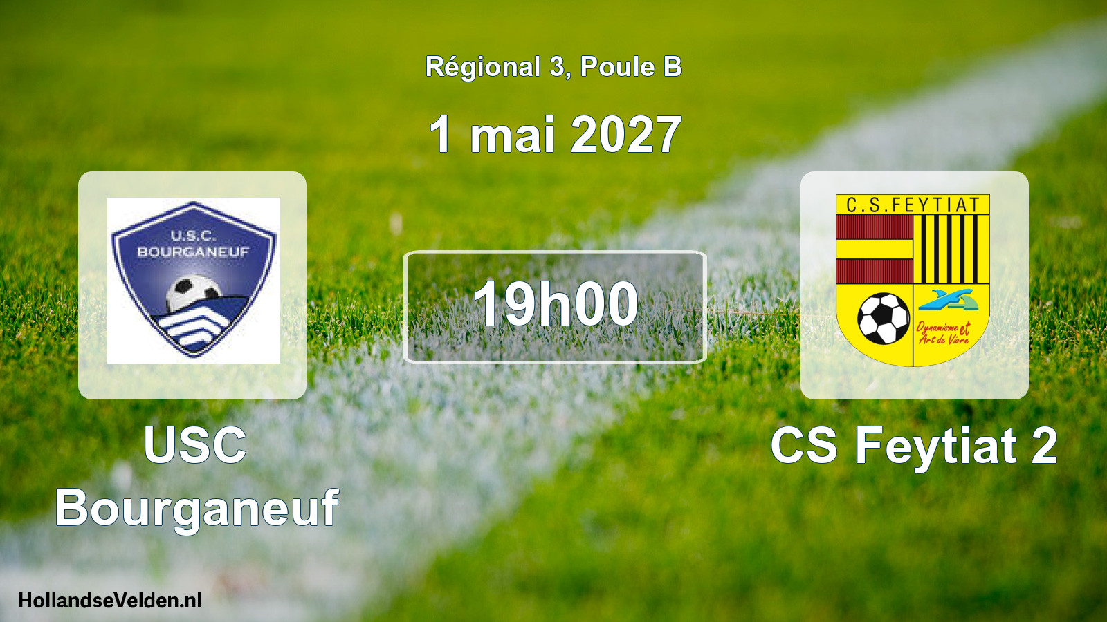 Geplande wedstrijd: USC Bourganeuf - CS Feytiat 2 (1 mei 2027)