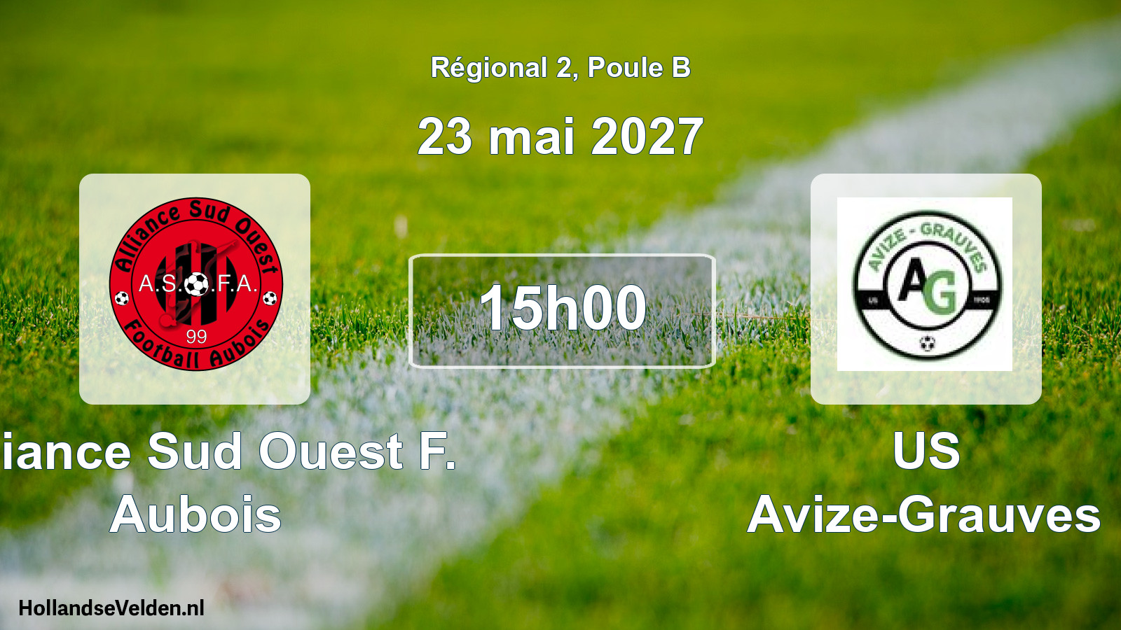 Scheduled Match: Alliance Sud Ouest F. Aubois - US Avize-Grauves (23 May 2027)