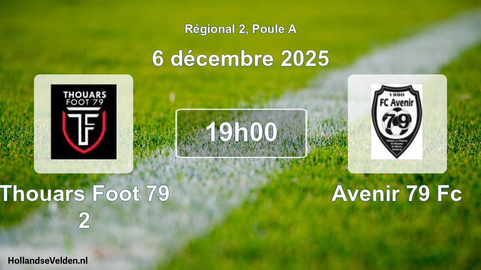 Geplande wedstrijd: Thouars Foot 79 2 - Avenir 79 Fc (6 décembre 2025)