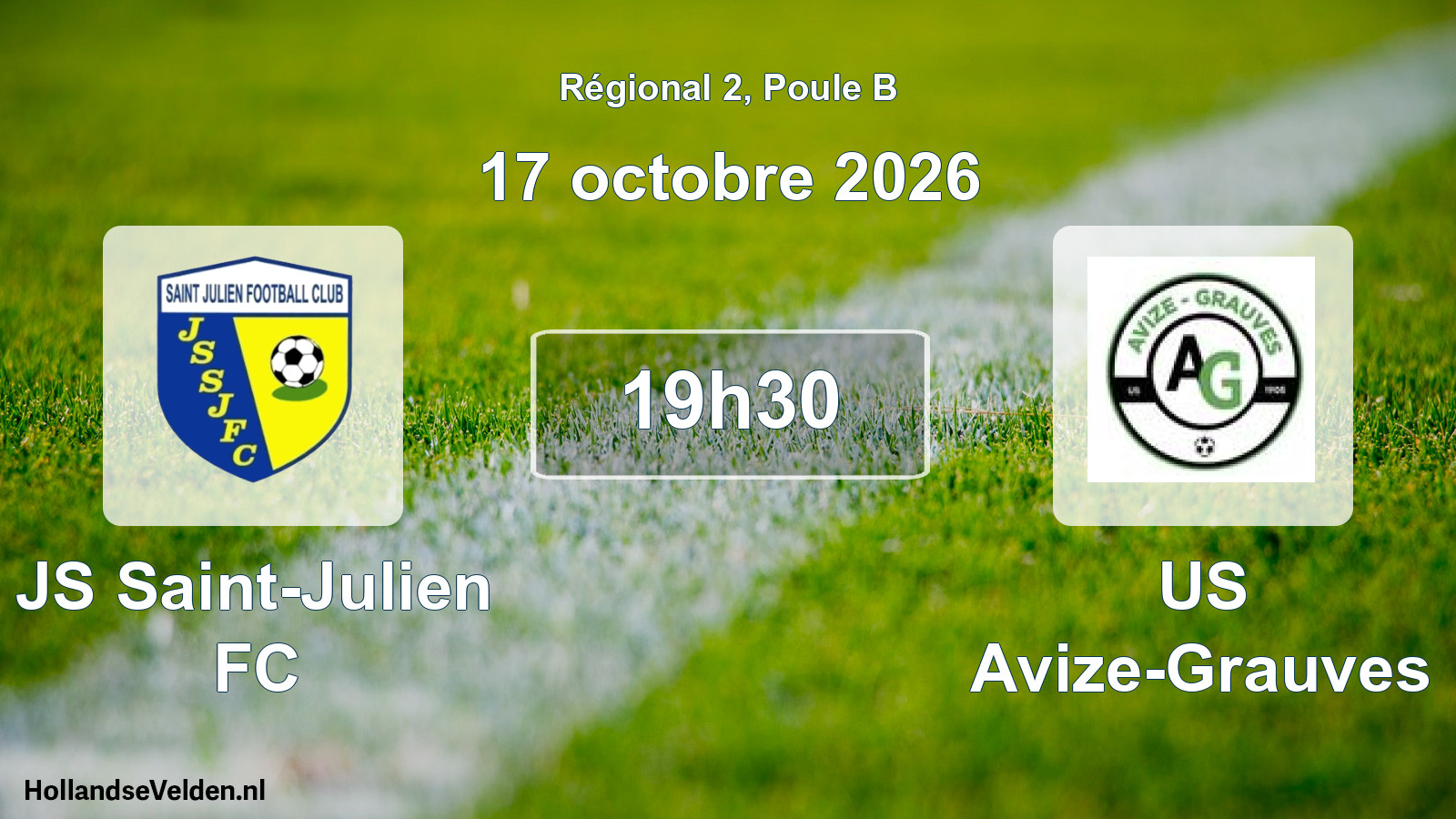 Scheduled Match: JS Saint-Julien FC - US Avize-Grauves (17 October 2026)