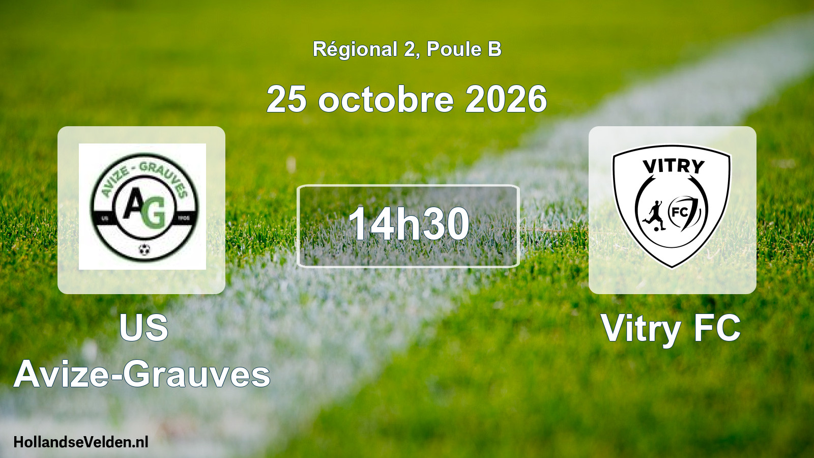 Scheduled Match: US Avize-Grauves - Vitry FC (25 October 2026)