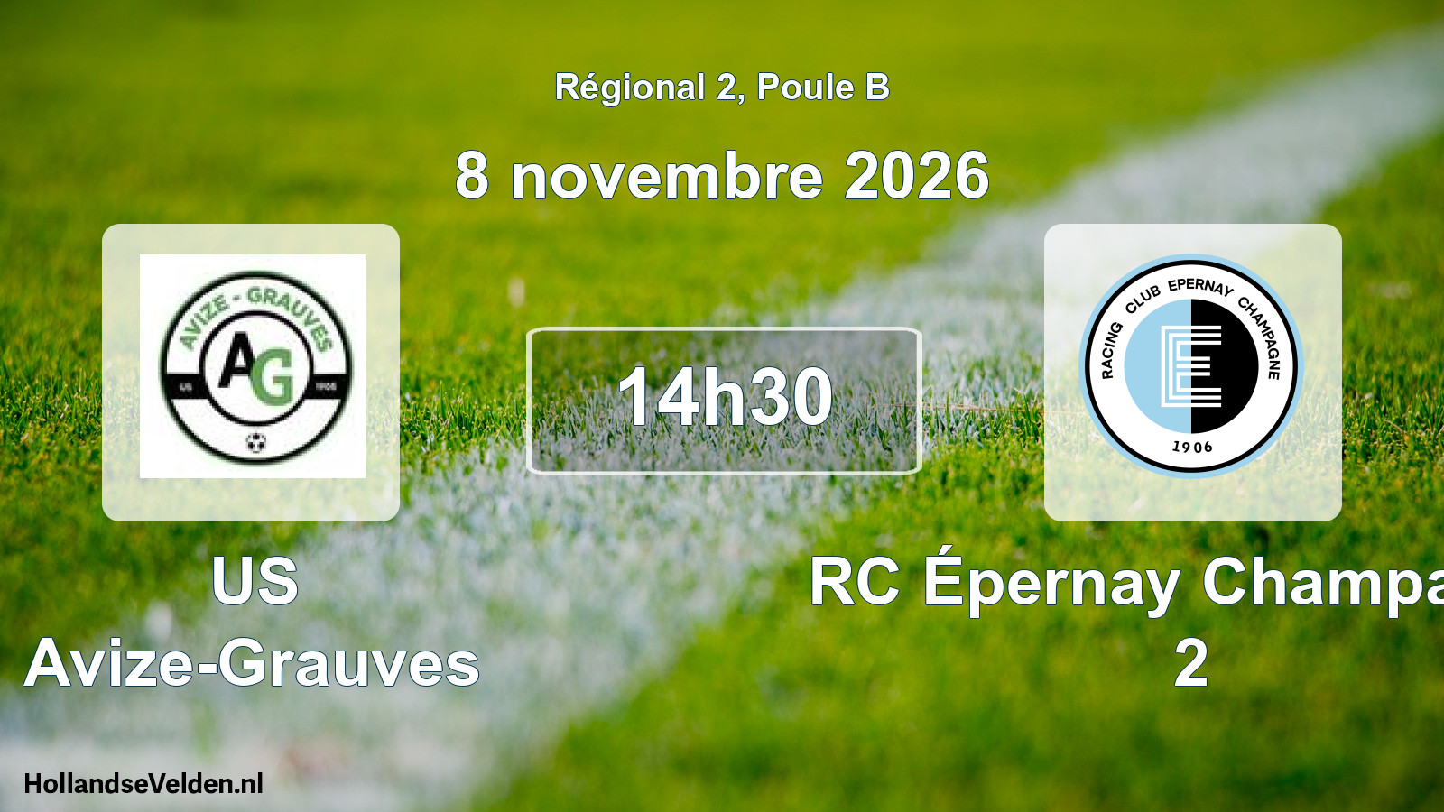 Scheduled Match: US Avize-Grauves - RC Épernay Champagne 2 (8 November 2026)