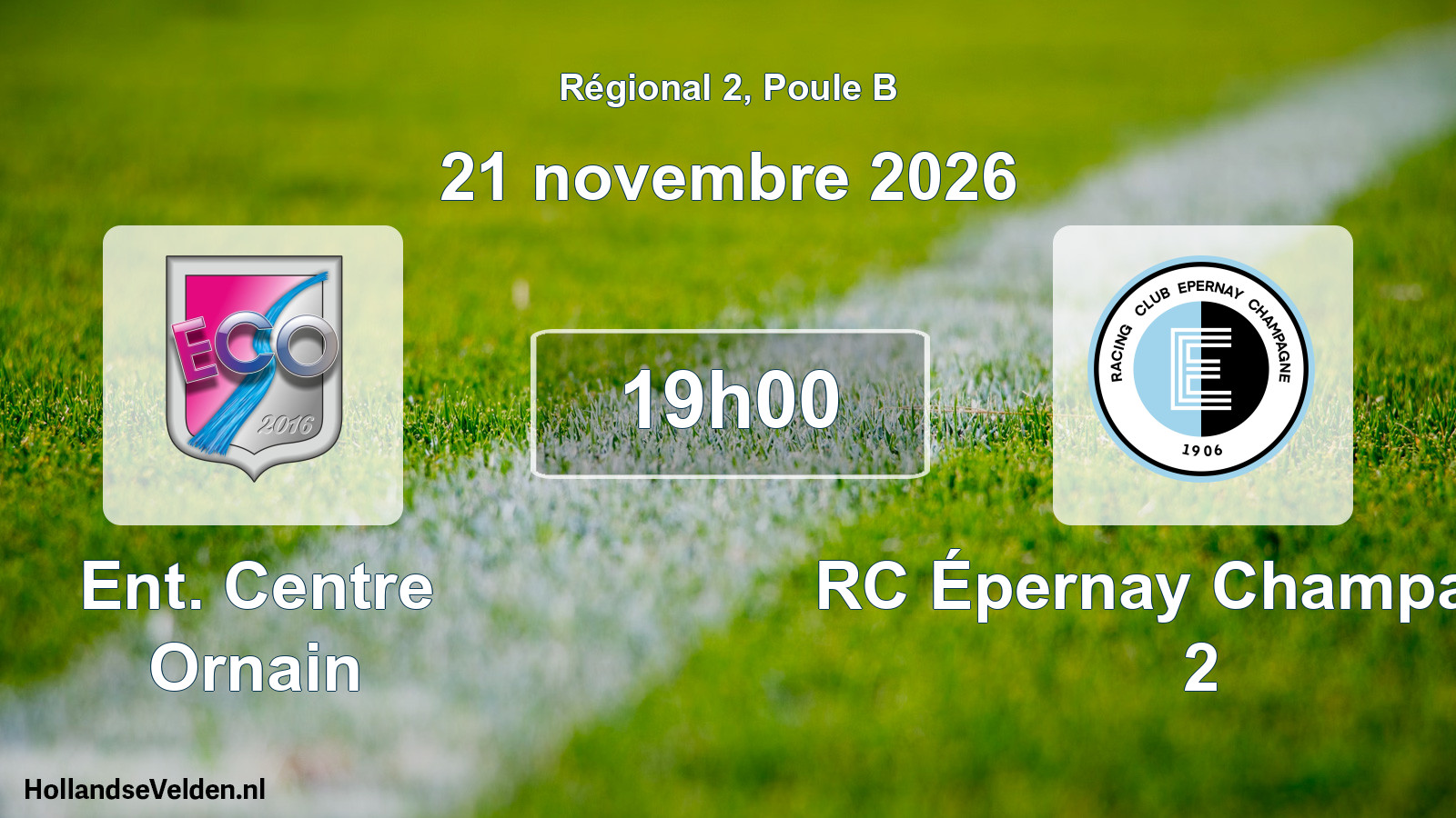 Scheduled Match: Ent. Centre Ornain - RC Épernay Champagne 2 (21 November 2026)