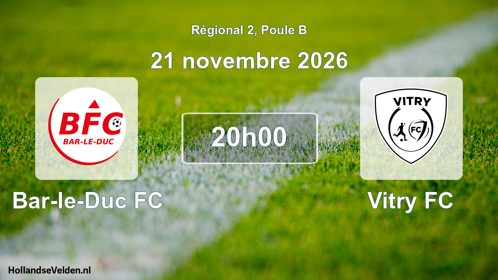 Scheduled Match: Bar-le-Duc FC - Vitry FC (21 November 2026)
