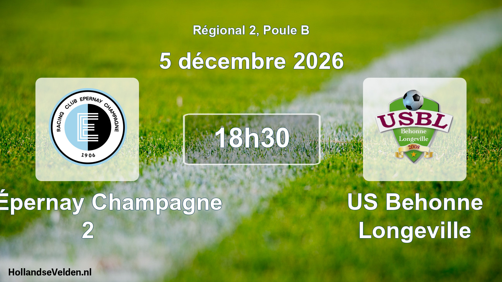 Scheduled Match: RC Épernay Champagne 2 - US Behonne Longeville (5 December 2026)