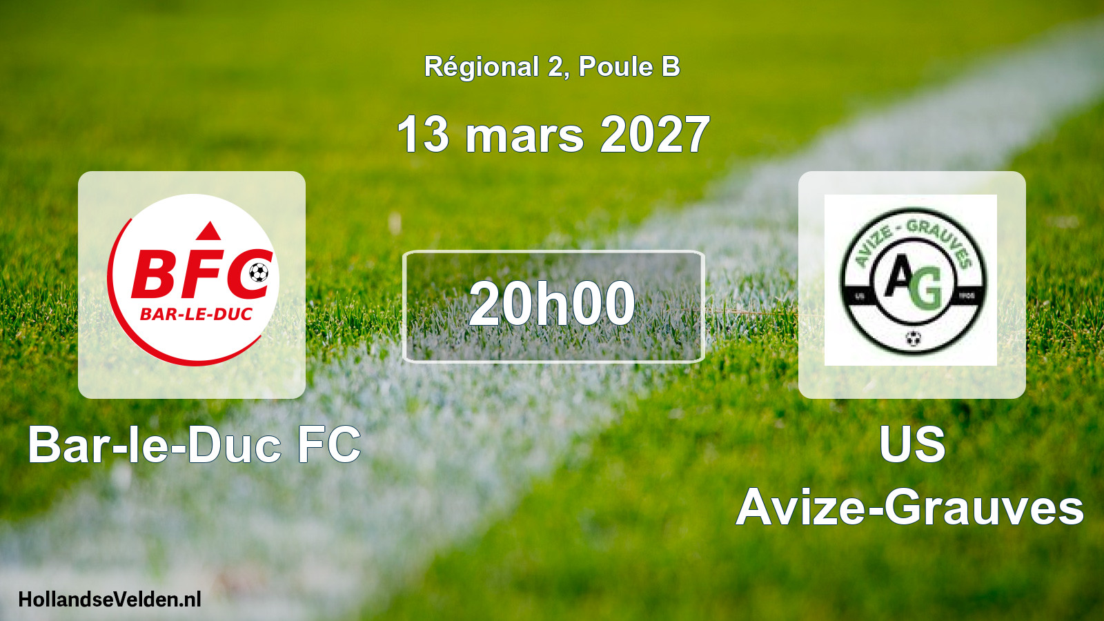 Scheduled Match: Bar-le-Duc FC - US Avize-Grauves (13 March 2027)