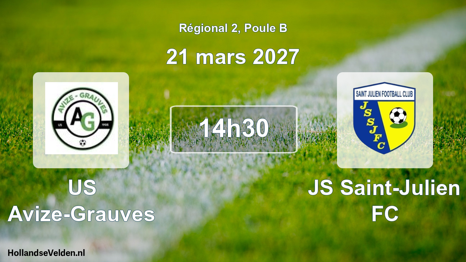 Scheduled Match: US Avize-Grauves - JS Saint-Julien FC (21 March 2027)