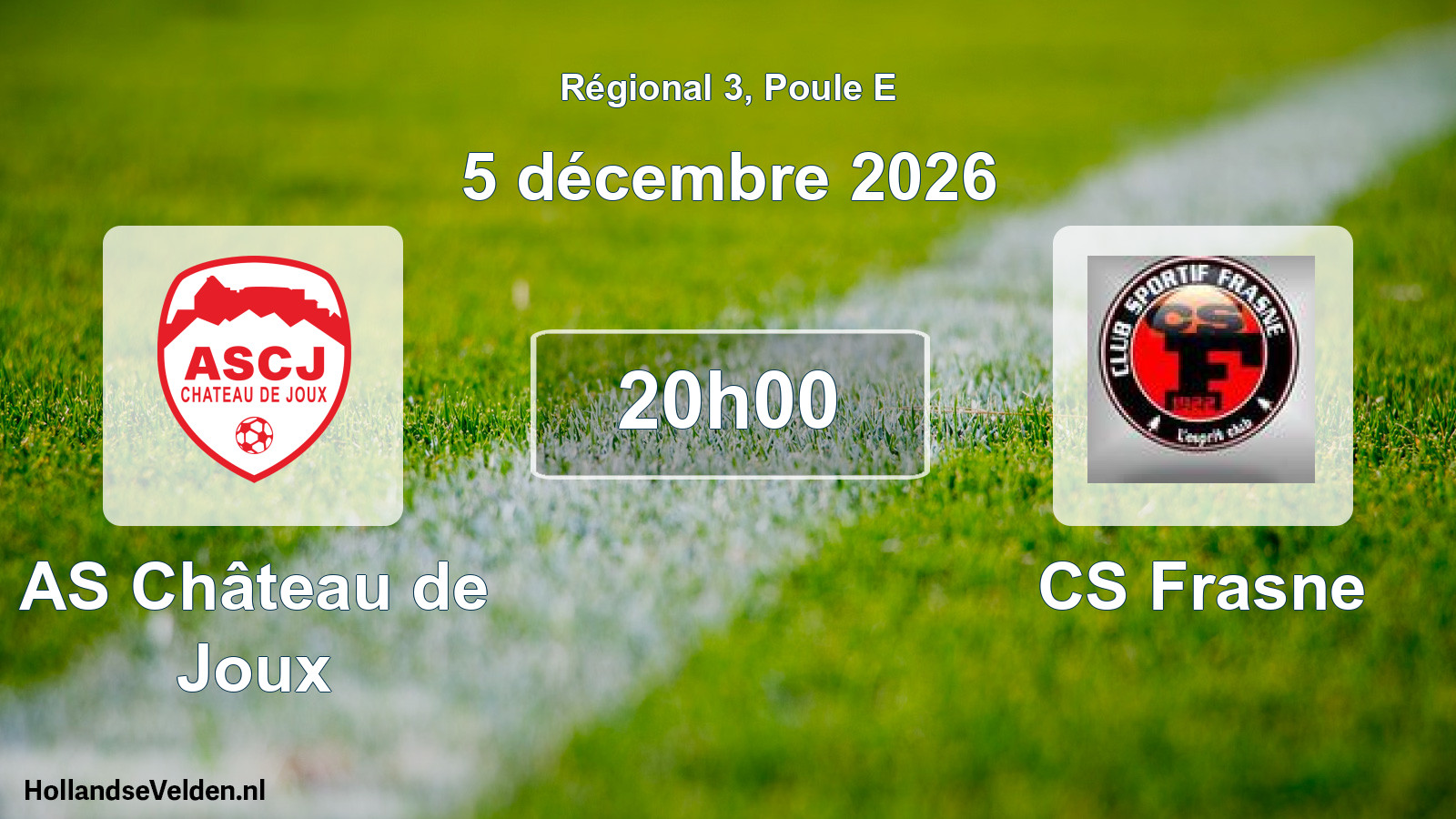 Geplande wedstrijd: AS Château de Joux - CS Frasne (5 december 2026)