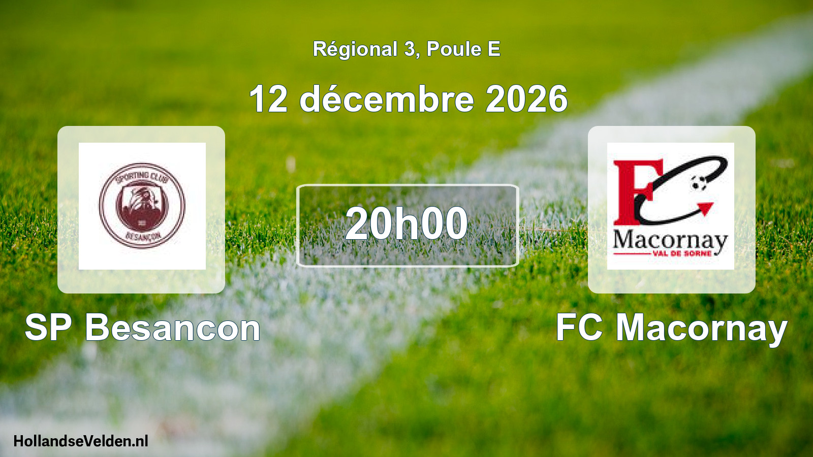 Scheduled Match: SP Besancon - FC Macornay (12 December 2026)