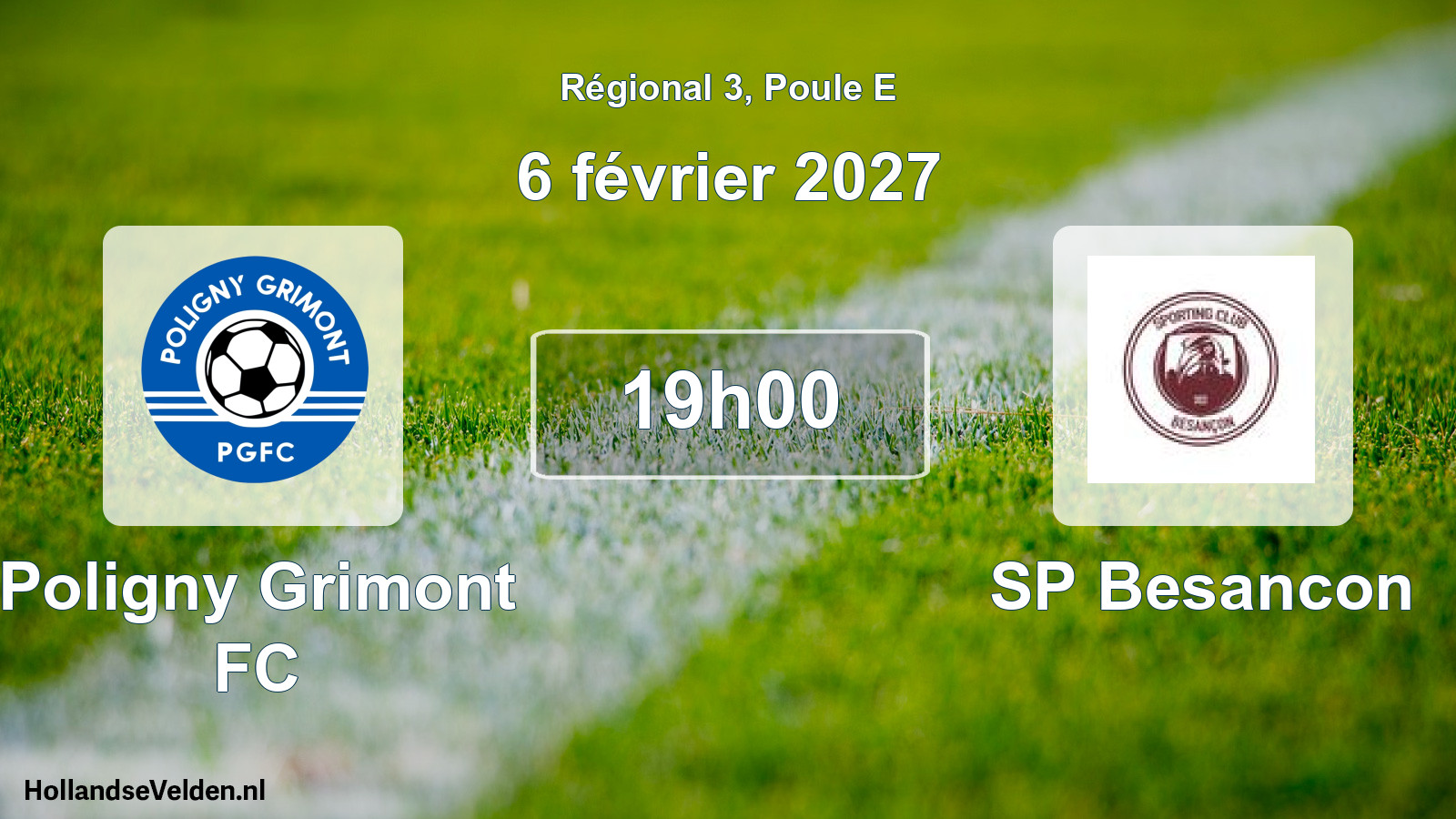 Scheduled Match: Poligny Grimont FC - SP Besancon (6 February 2027)