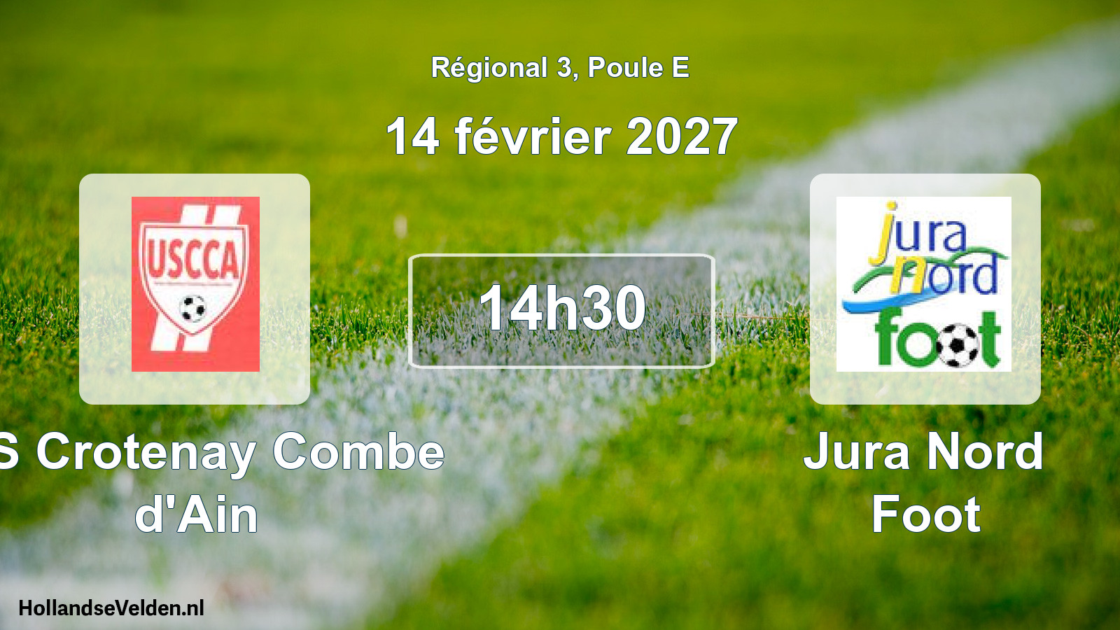 Scheduled Match: US Crotenay Combe d'Ain - Jura Nord Foot (14 February 2027)