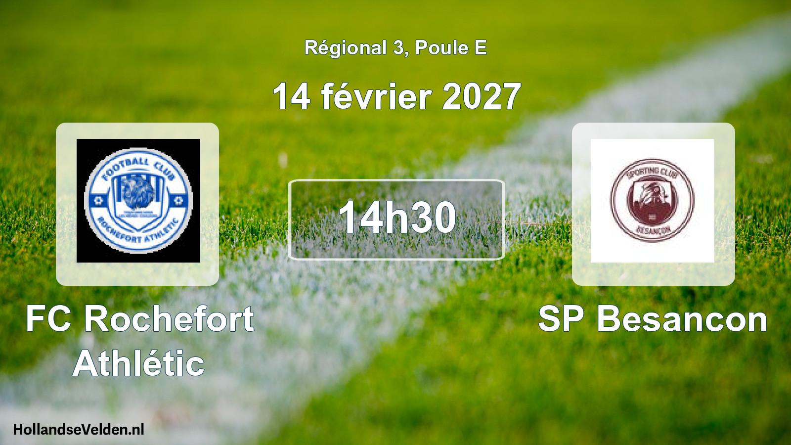Scheduled Match: FC Rochefort Athlétic - SP Besancon (14 February 2027)