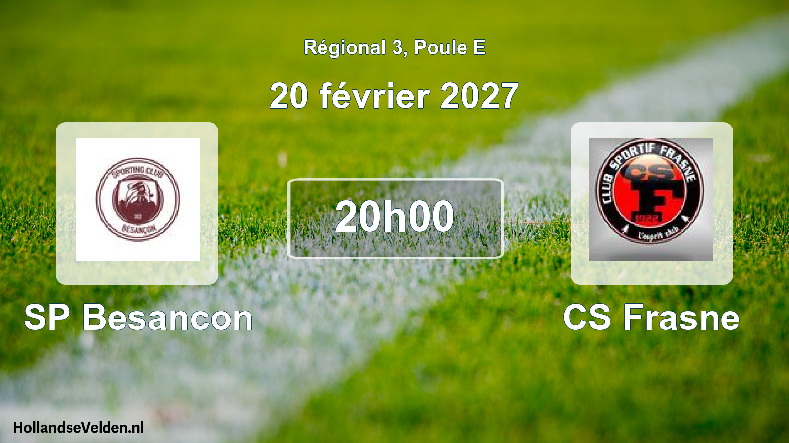 Scheduled Match: SP Besancon - CS Frasne (20 February 2027)