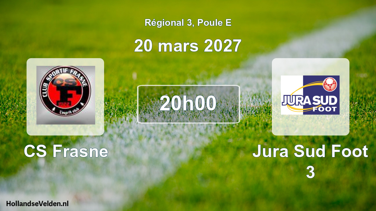 Match programmé: CS Frasne - Jura Sud Foot 3 (20 mars 2027)
