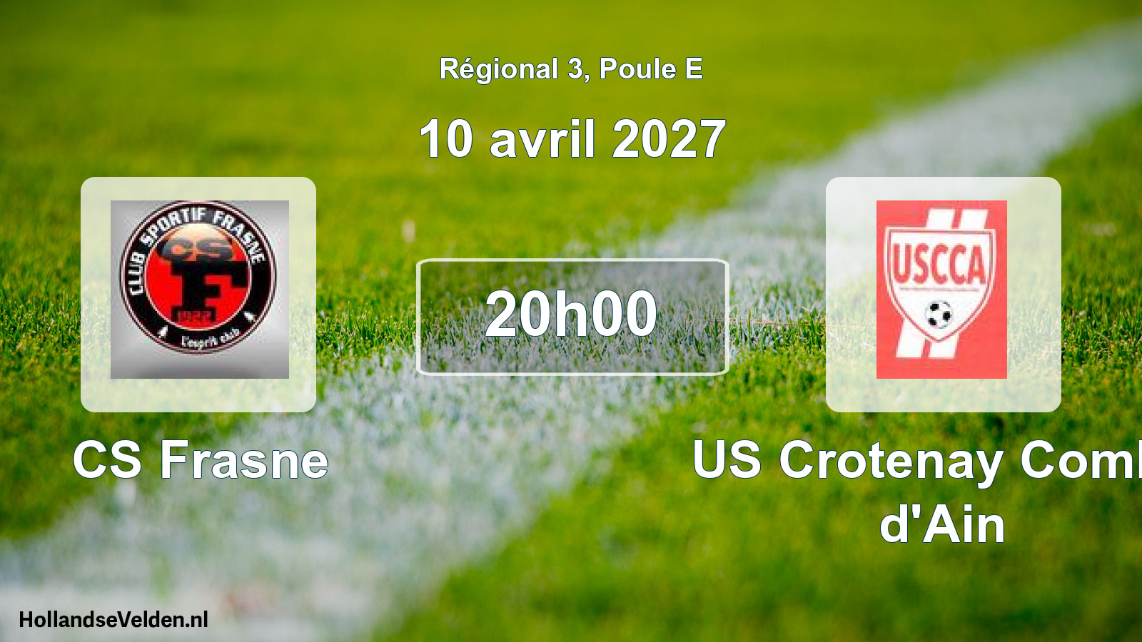 Scheduled Match: CS Frasne - US Crotenay Combe d'Ain (10 April 2027)