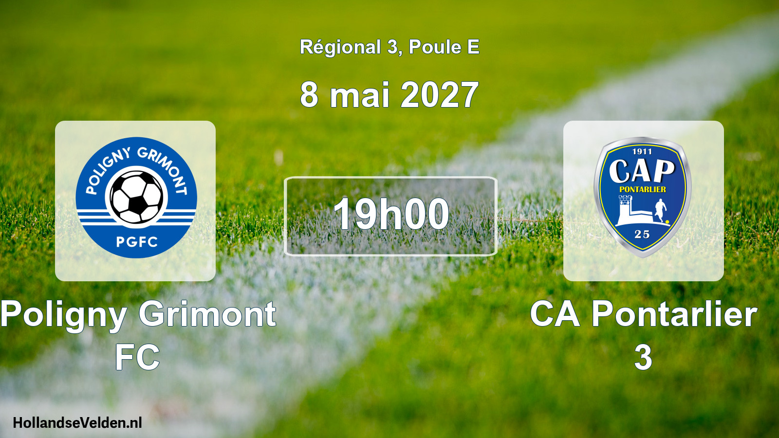 Scheduled Match: Poligny Grimont FC - CA Pontarlier 3 (8 May 2027)