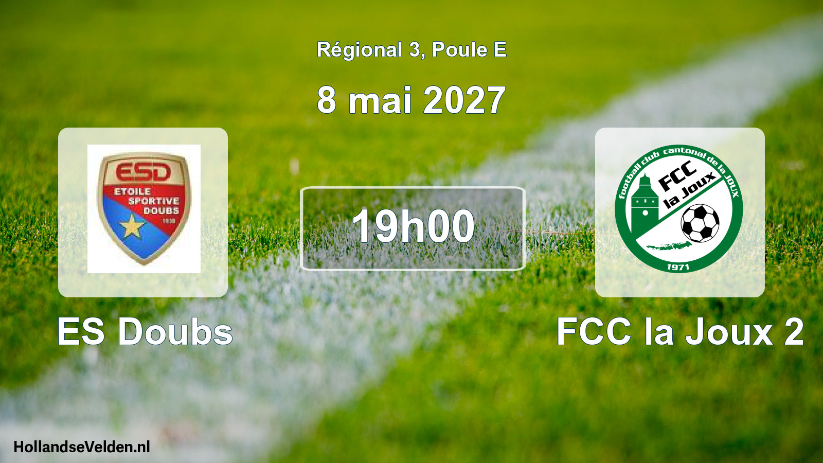 Scheduled Match: ES Doubs - FCC la Joux 2 (8 May 2027)