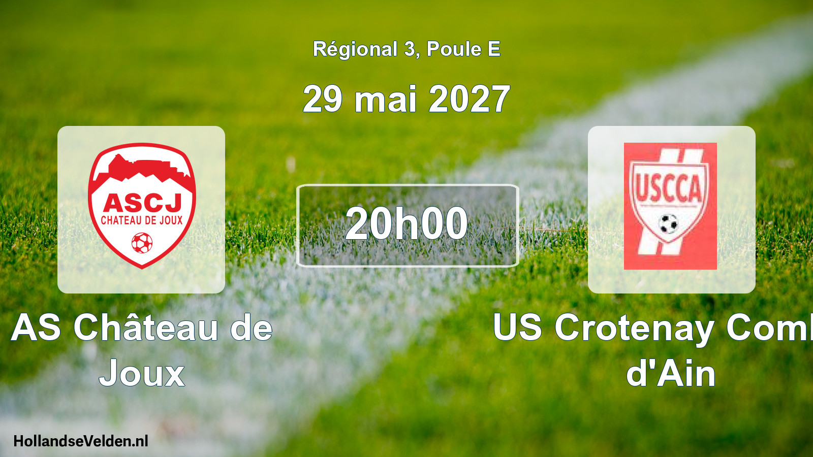 Scheduled Match: AS Château de Joux - US Crotenay Combe d'Ain (29 May 2027)