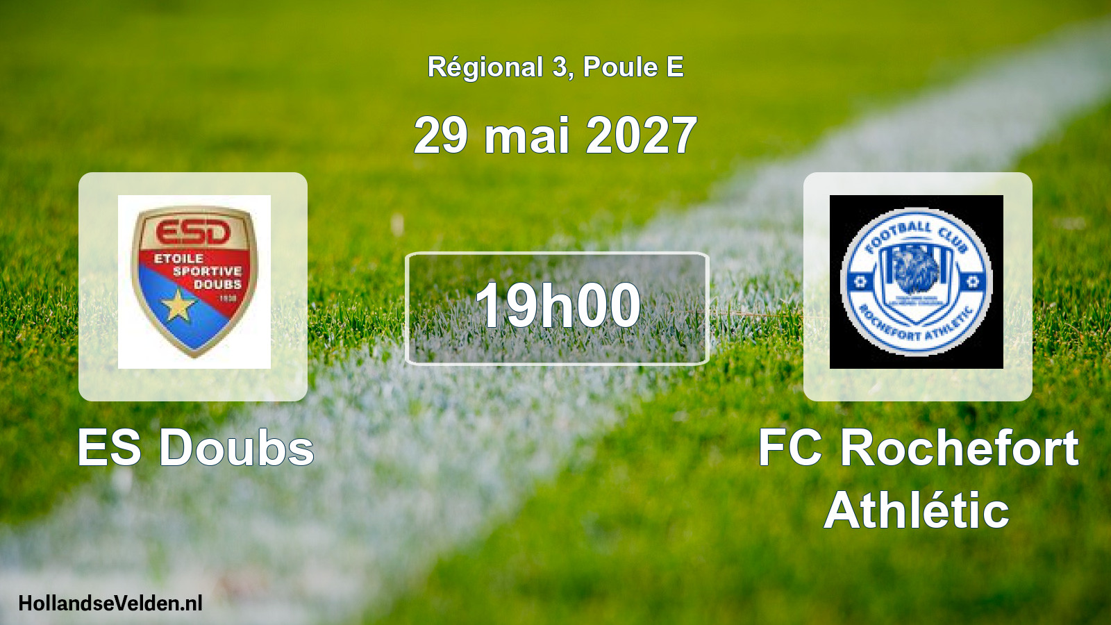 Scheduled Match: ES Doubs - FC Rochefort Athlétic (29 May 2027)