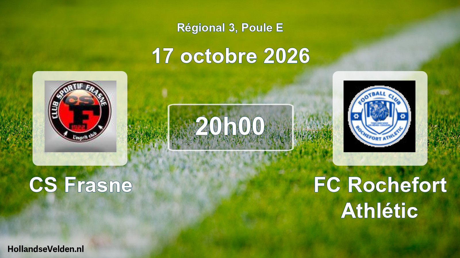 Scheduled Match: CS Frasne - FC Rochefort Athlétic (17 October 2026)