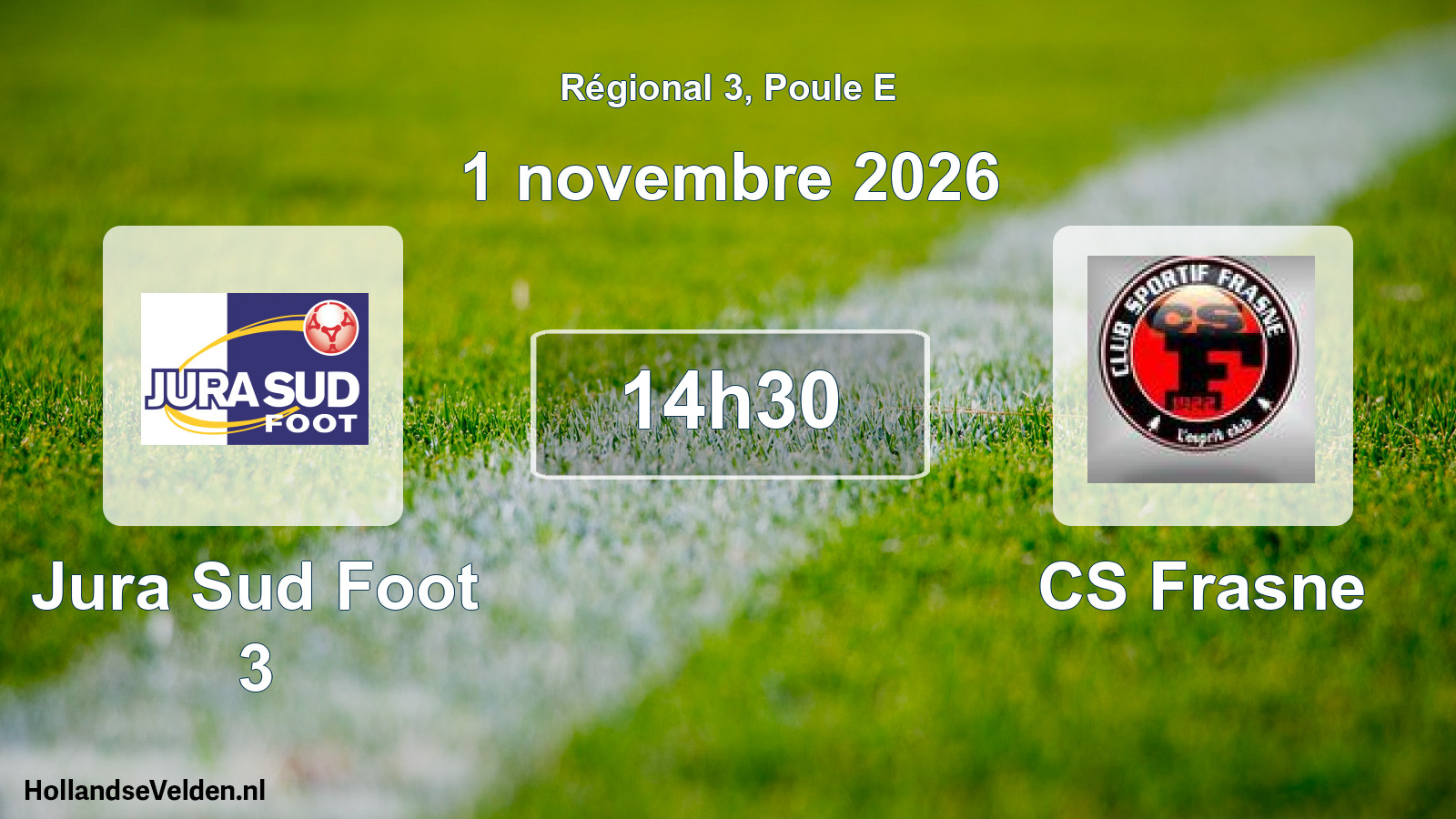 Scheduled Match: Jura Sud Foot 3 - CS Frasne (1 November 2026)