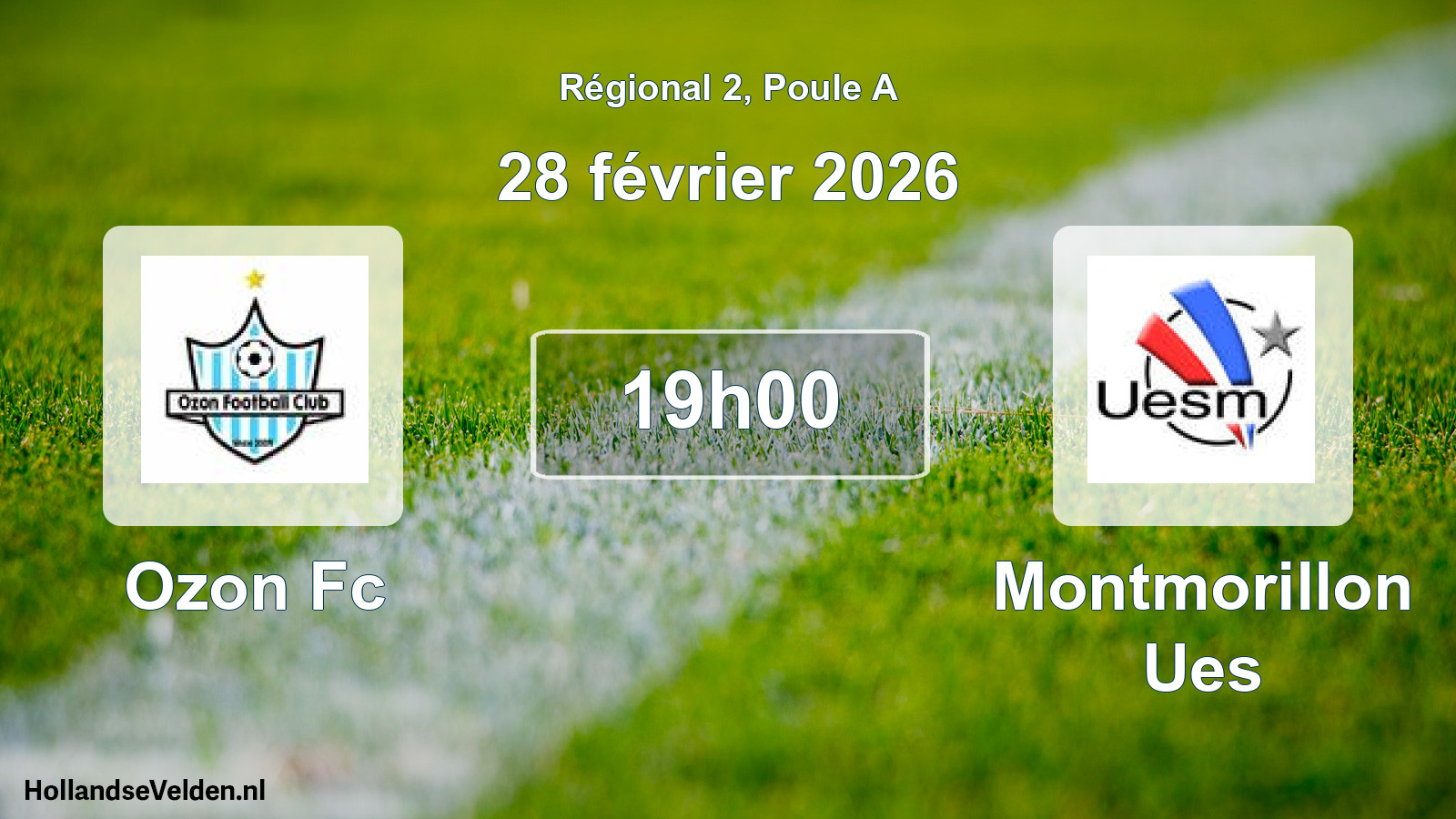 Scheduled Match: Ozon Fc - Montmorillon Ues (28 February 2026)
