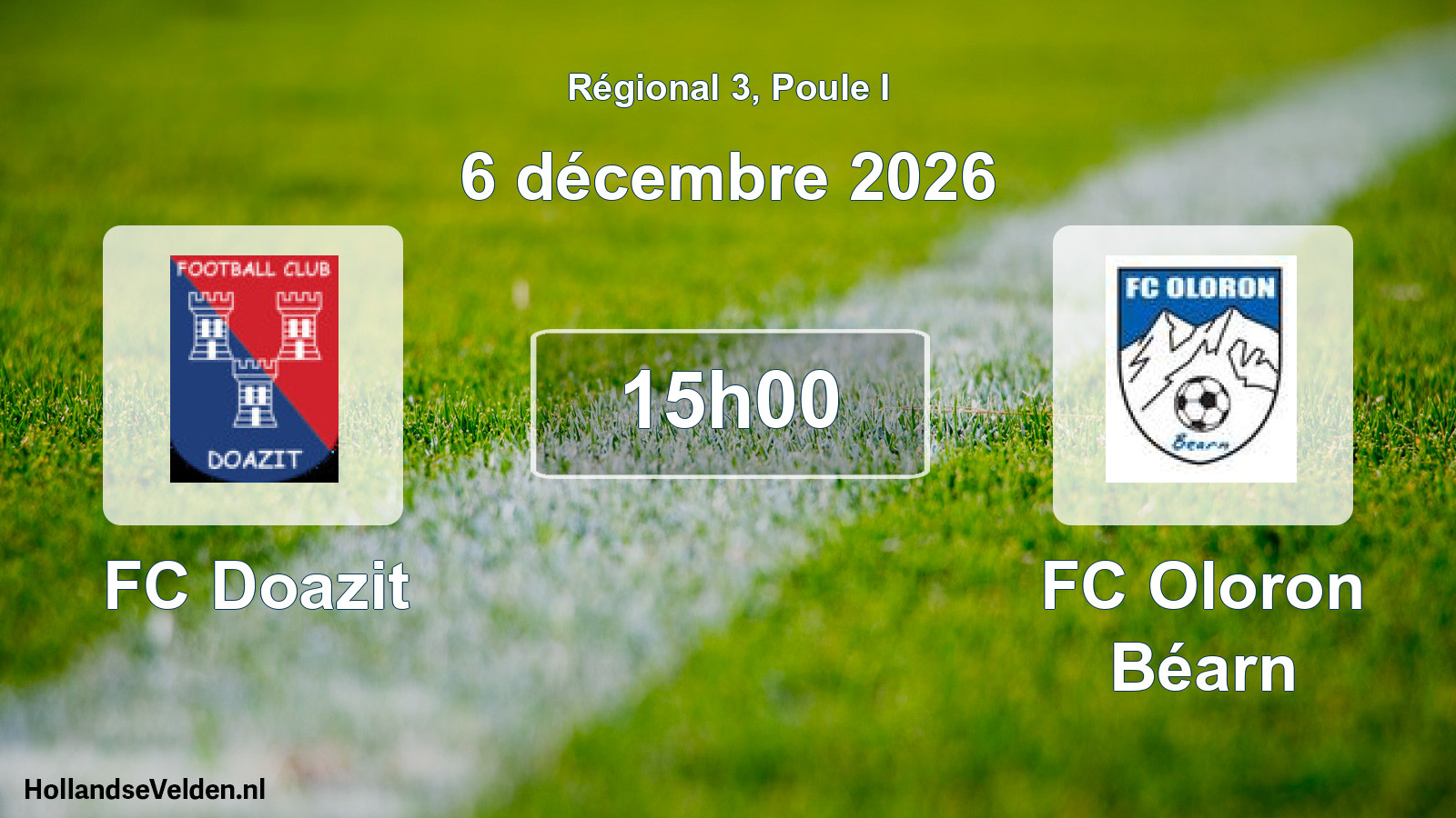 Scheduled Match: FC Doazit - FC Oloron Béarn (6 December 2026)