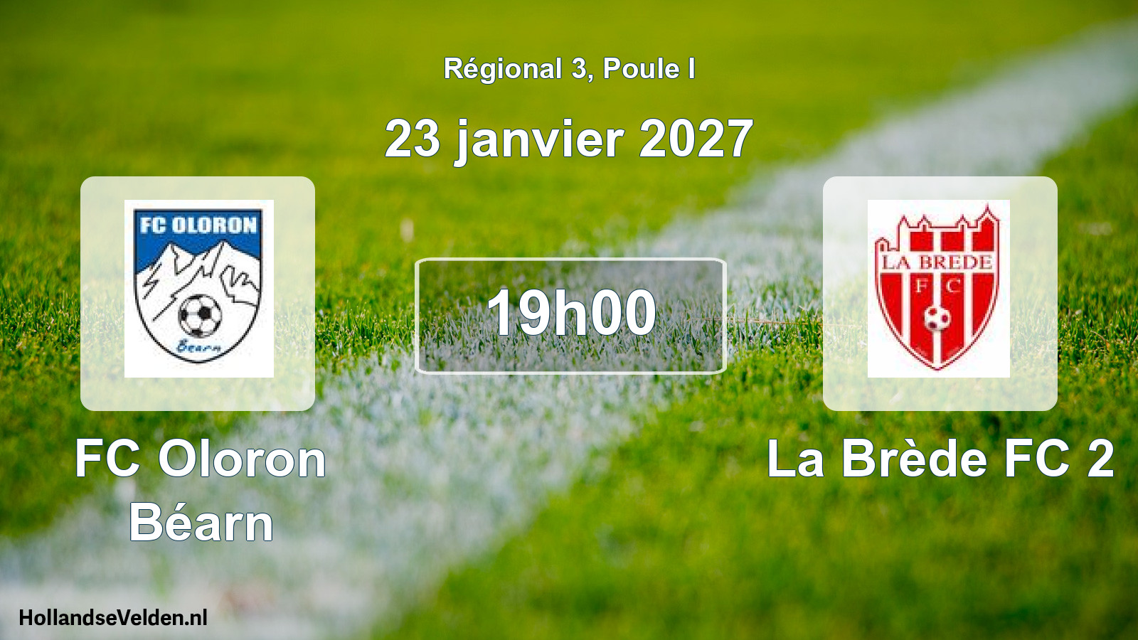 Scheduled Match: FC Oloron Béarn - La Brède FC 2 (23 January 2027)