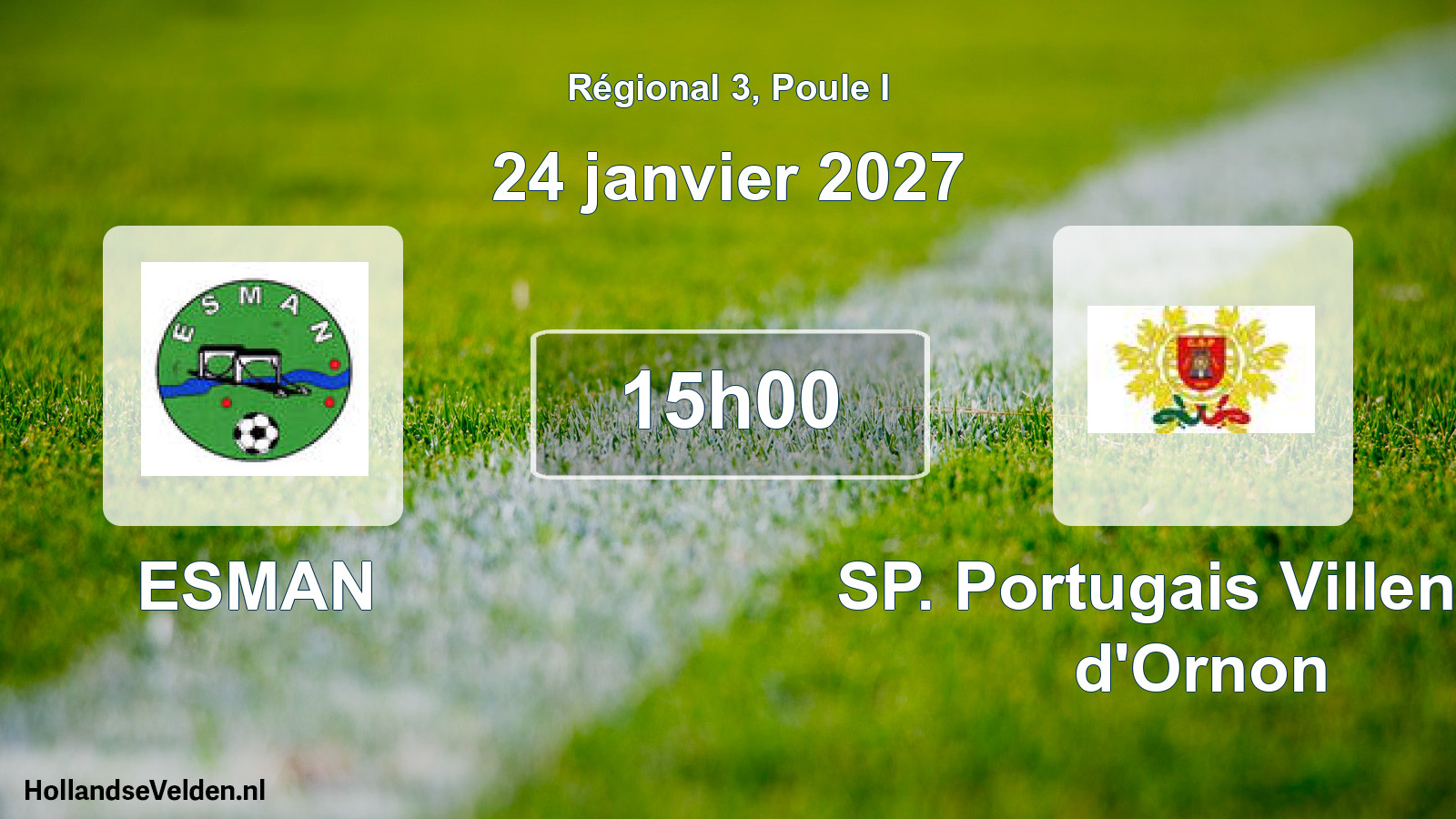 Scheduled Match: ESMAN - SP. Portugais Villenave d'Ornon (24 January 2027)