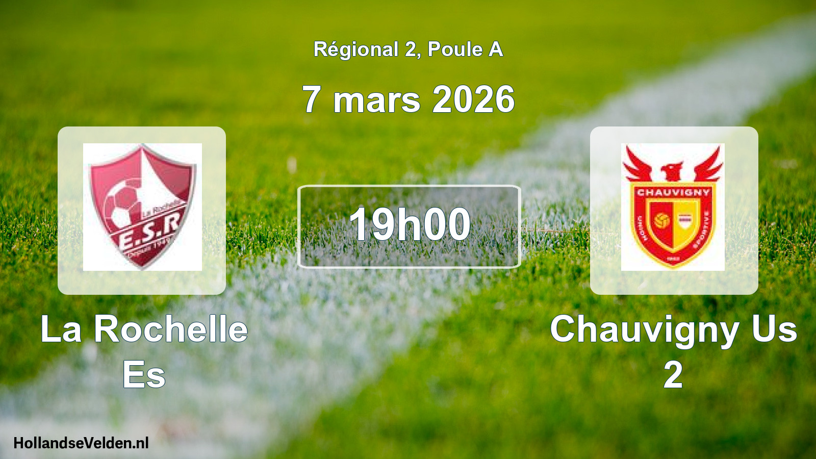 Geplande wedstrijd: La Rochelle Es - Chauvigny Us 2 (7 mars 2026)