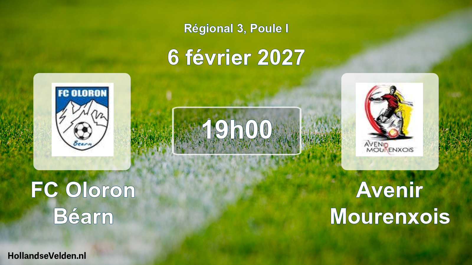 Scheduled Match: FC Oloron Béarn - Avenir Mourenxois (6 February 2027)