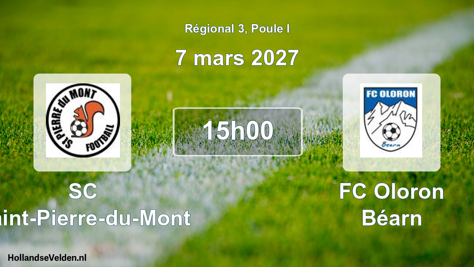 Scheduled Match: SC Saint-Pierre-du-Mont - FC Oloron Béarn (7 March 2027)