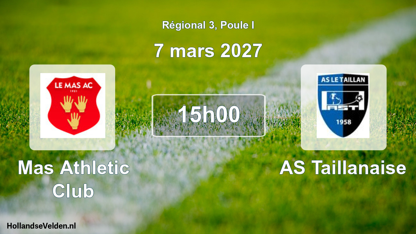 Scheduled Match: Mas Athletic Club - AS Taillanaise (7 March 2027)