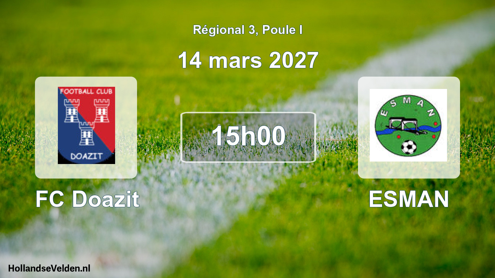 Scheduled Match: FC Doazit - ESMAN (14 March 2027)