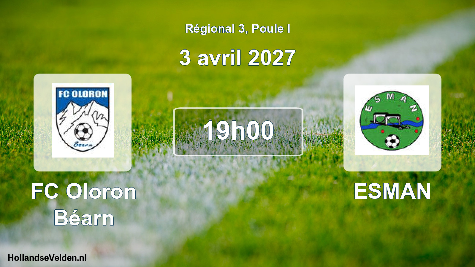 Scheduled Match: FC Oloron Béarn - ESMAN (3 April 2027)