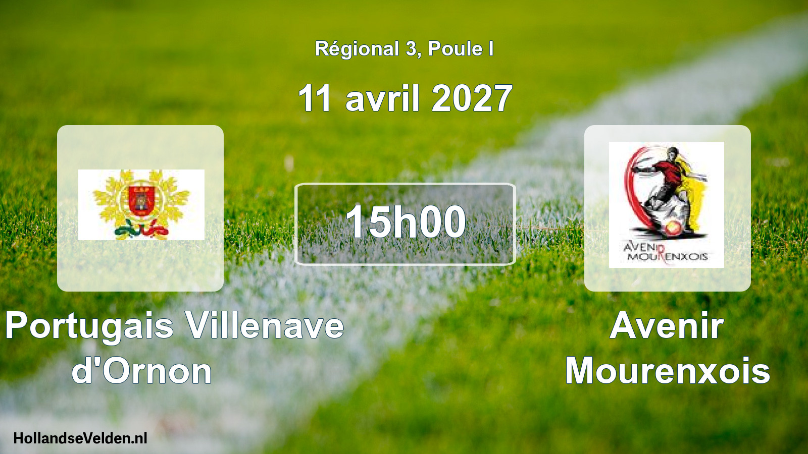 Scheduled Match: SP. Portugais Villenave d'Ornon - Avenir Mourenxois (11 April 2027)
