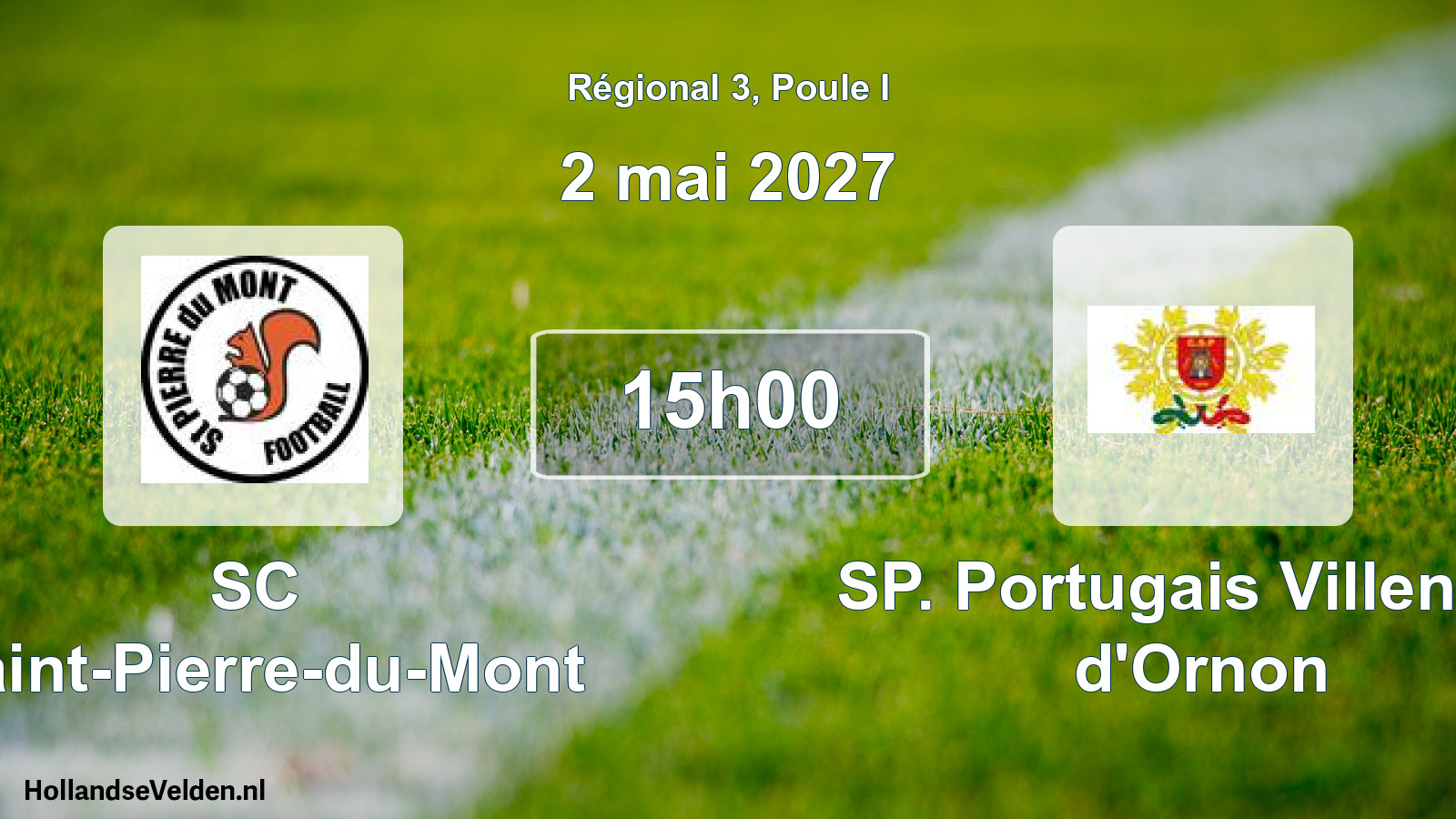 Scheduled Match: SC Saint-Pierre-du-Mont - SP. Portugais Villenave d'Ornon (2 May 2027)