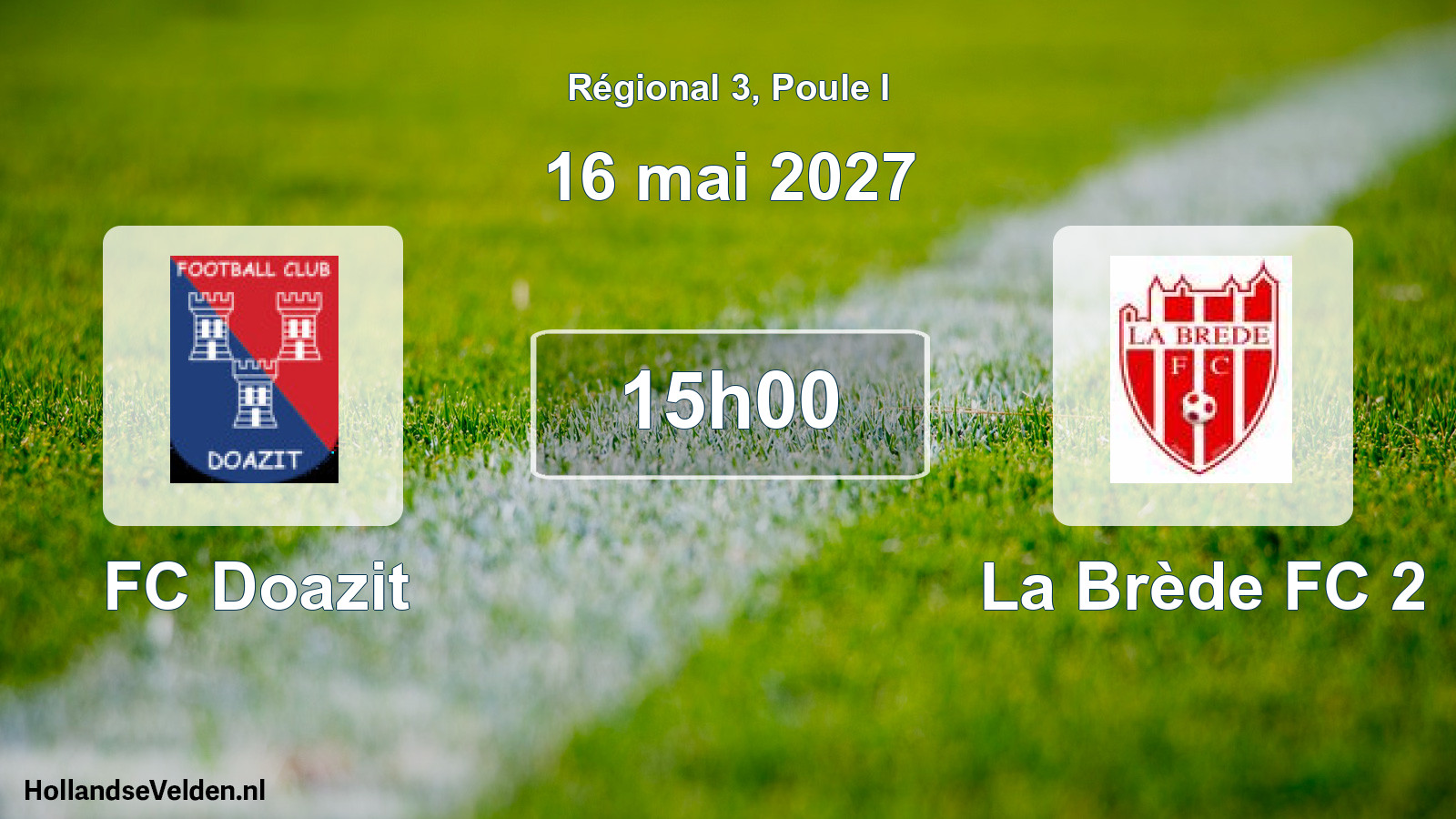 Scheduled Match: FC Doazit - La Brède FC 2 (16 May 2027)