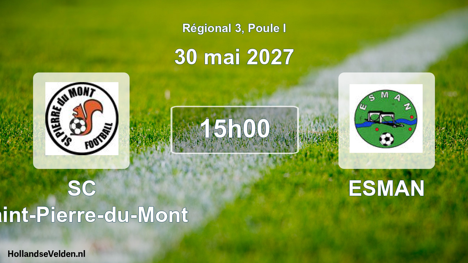 Match programmé: SC Saint-Pierre-du-Mont - ESMAN (30 mai 2027)