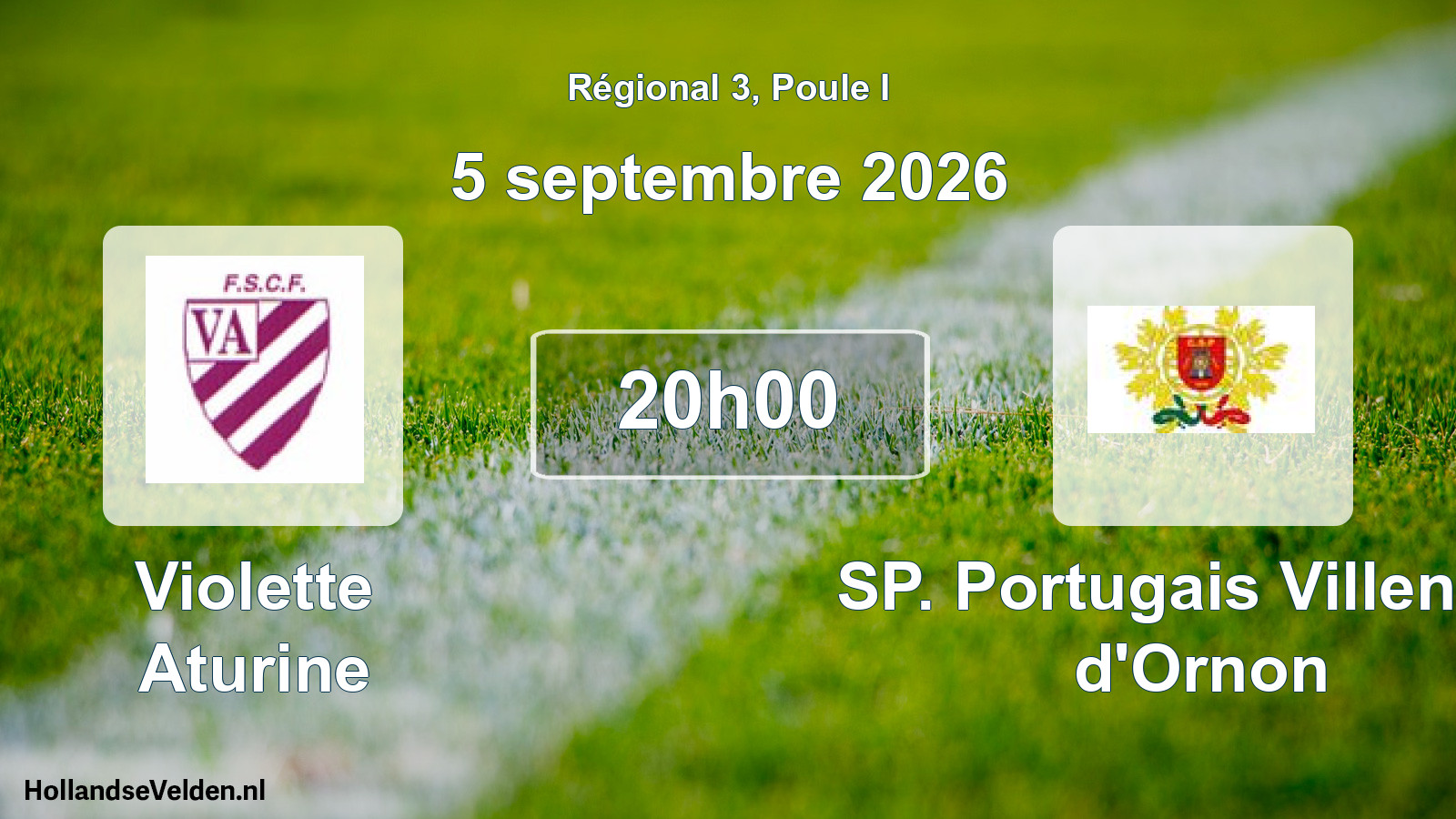 Scheduled Match: Violette Aturine - SP. Portugais Villenave d'Ornon (5 September 2026)
